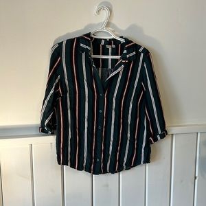 Simons twik medium striped shirt 3/4 sleeve